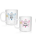 2 Canecas Brancas Lembrancinha Personalizada Para Pajem E Dam