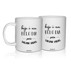 2 Canecas Brancas Personalizadas Vidas