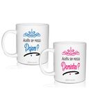 2 Canecas Convite 300 Ml Personalizadas Para Pajem E Daminha