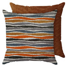 2 Capas De Almofada Premium Veludo Laranja - 45x45 Id Decor