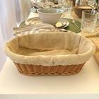 2 Cestinhos Porta Pão Pastel Oval 27x20cm Cesto Plástico Ratt