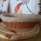 2 Cestinhos Porta Pão Pastel Oval 27x20cm Cesto Plástico Ratt