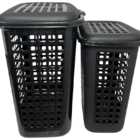 2 Cesto Telado Roupas 60 E 30 L Organizador Lavanderia Rischi