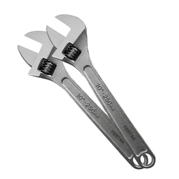 2 Chaves Inglesa Ajustável Chave De Aperto Em Aço Fertak Repa