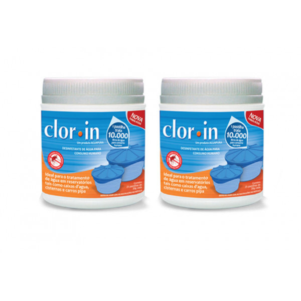 2 Clorin - Desinfetante De Água Para Consumo Humano - 10.000