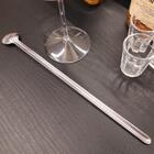 2 Colheres Bailarina Inox Para Drinks Gin Coquetel Suco Longa