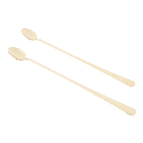 2 Colheres Bailarina Wolff Oxford De Aço Inox Champanhe 30cm