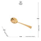 2 Colheres De Açúcar Wolff Berna Dourado De Aço Inox