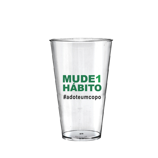 2 Copos Big Drink Personalizados Eco Mude Um Hábito