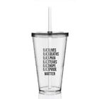 2 Copos Com Tampa E Canudo Personalizados Lista Black Lives M