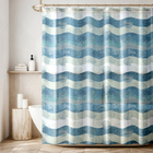 2 Cortina Box Banheiro Antimofo Ganchos 180x180 Pev Es Vr - M