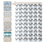 2 Cortina Box Banheiro Antimofo Ganchos 180x180 Pev Es Vr - M