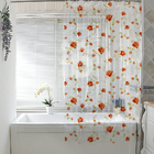 2 Cortina Box Banheiro Pvc Antimofo Estampada Ilhós M1 2,30m