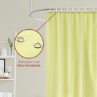 2 Cortina Box Banheiro Pvc Grossa Antimofo Ilhós Am 140x200