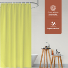 2 Cortina Box Banheiro Pvc Grossa Antimofo Ilhós Am 140x200