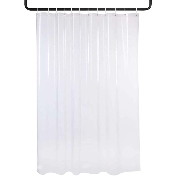 2 Cortina Box Banheiro Transparente Antimofo Ajustável 2,30m