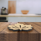 2 Descanso Suporte De Panela Outono Cortiça Preto