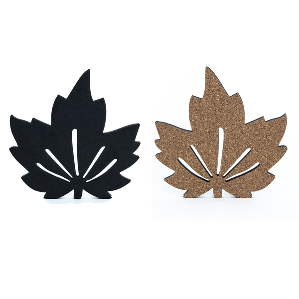 2 Descanso Suporte De Panela Outono Cortiça Preto