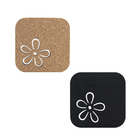 2 Descanso Suporte De Panela Primavera Pequeno Preto