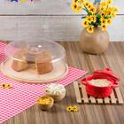 2 Descansos De Panela 17cm Quadrado Bambu Porta Panela Quente