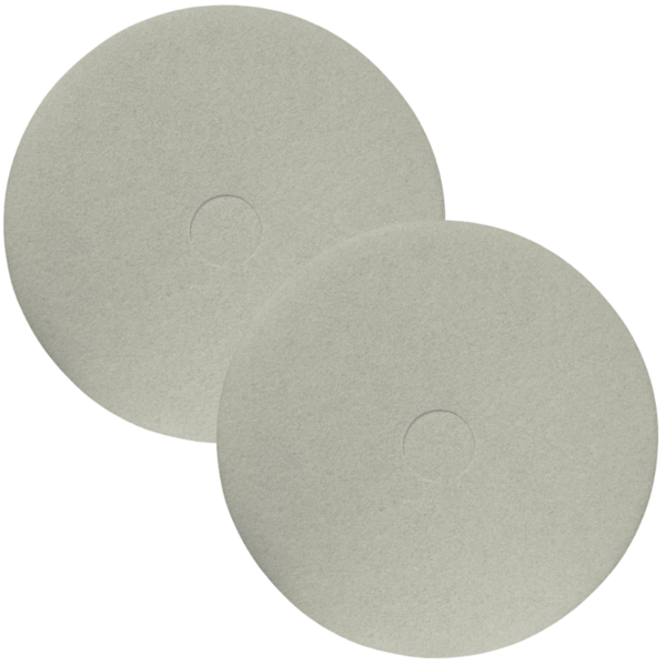 2 Disco Enceradeira Fibra Limpeza Lustrador Branco 410 Betta