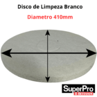 2 Disco Enceradeira Fibra Limpeza Lustrador Branco 410 Betta