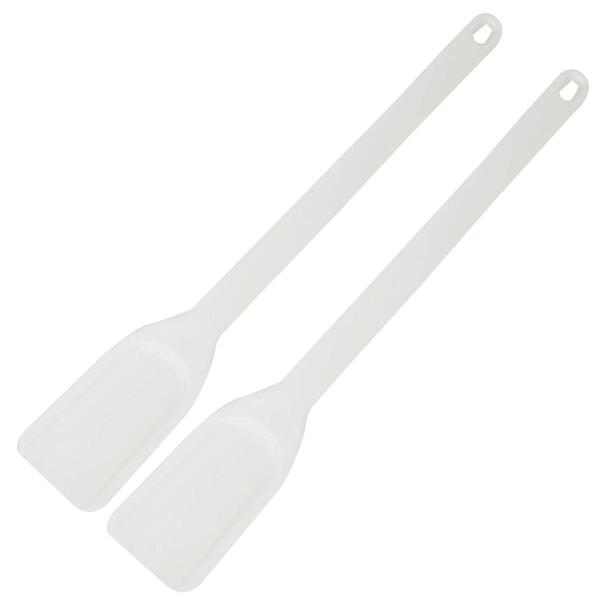 2 Espátulas Plásticas 49,5cm Retas Industriais Estreitas Bran