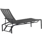 2 Espreguiçadeira Corda Náutica Alumínio Piscina Com Regulage