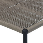 2 Espreguiçadeira Corda Náutica Mesa Garden Tampo Ripado Alum