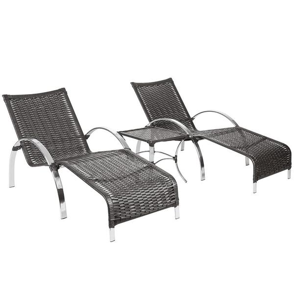 2 Espreguiçadeiras 1 Mesa De Centro Buzios Piscina Jardim Var