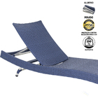 2 Espreguiçadeiras Bona Com 6 Regulagens Em Fibra Sintética,