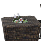 2 Espreguiçadeiras Bona E Mesa Grécia Em Alumínio Com Balde P