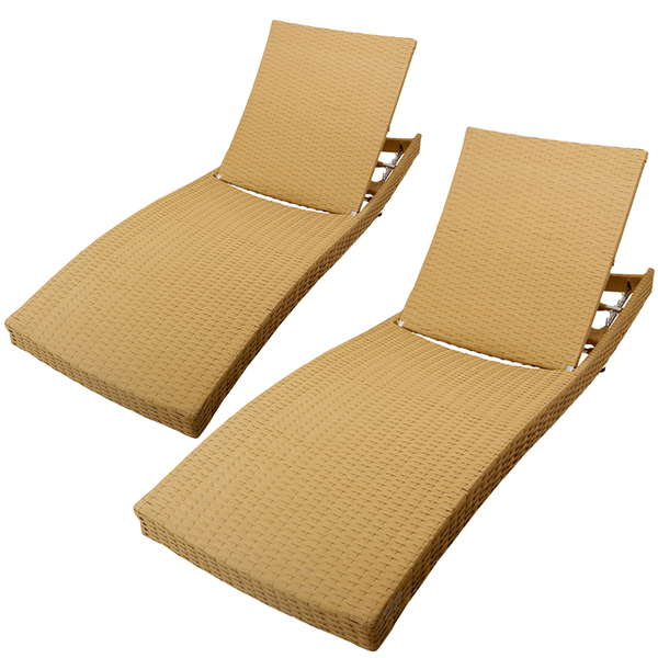 2 Espreguiçadeiras Bona Em Alumínio, Fibra Sintética Com 6 Re