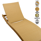 2 Espreguiçadeiras Bona Em Alumínio, Fibra Sintética Com 6 Re