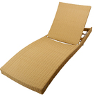 2 Espreguiçadeiras Bona Em Fibra Sintética, Alumínio Com 6 Re