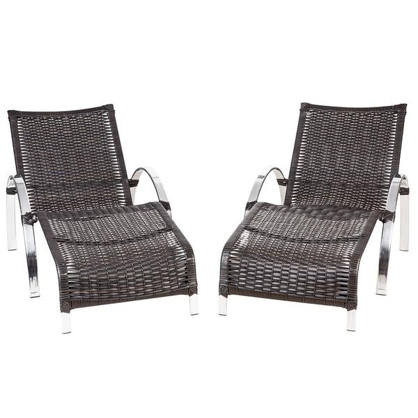2 Espreguicadeiras Buzios Piscina Jardim Varanda Aluminio Pedra Ferro Leroy Merlin