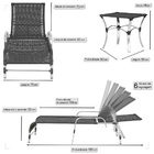 2 Espreguiçadeiras E Mesa Em Alumínio E Fibra Sintética Trama