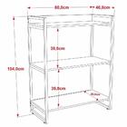 2 Estantes Livreiro 80cm 3 Prateleiras Carvalho
