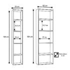2 Estantes Luiza E Janaína Prateleiras Ajl Móveis Branco