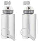 2 Filtros Água Cavalete Caixa Pou 4 Refil Polipropileno Liso