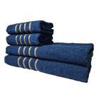 2 Jogos De 4 Toalhas 4 Banho 4 Rosto Dubai 100% Algodão Br+az