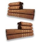 2 Jogos De 4 Toalhas 4 Banho 4 Rosto Dubai 100% Algodão Marrom