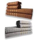 2 Jogos De 4 Toalhas 4 Banho 4 Rosto Dubai 100% Algodão Mr+cz