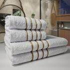 2 Jogos De 4 Toalhas 4 Banho 4 Rosto Dubai 100% Algodão Rs+br