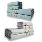 2 Jogos De 4 Toalhas 4 Banho 4 Rosto Dubai 100% Algodão Vd+br