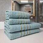 2 Jogos De 4 Toalhas 4 Banho 4 Rosto Dubai 100% Algodão Vd+mr