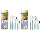 2 Jogos Talheres Faqueiro Tramontina Ipanema 60 Peças Verde