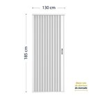 2 Kits Box Frontal De Pvc 130x185cm Sanfonado Bcf Branco