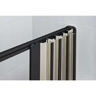 2 Kits Box Frontal De Pvc 185x100cm Sanfonado Bcf Preto