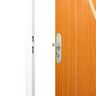 2 Kits Porta De Madeira Decorada 215x75cm Com Batente De Aço